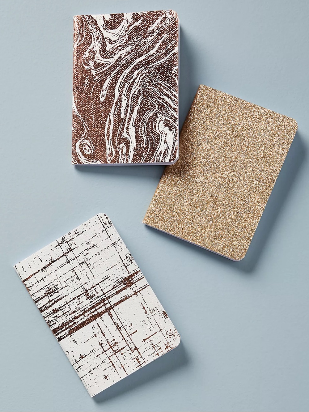 ANTHROPOLOGIE NWT Solstice Journals, Set of 3 • Mini Size • Rose Gold Copper